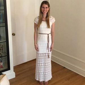 Carolina Williamson White long dress